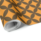 Papier cadeau de Noël Rich Spice & Chocolate (Coin rond)