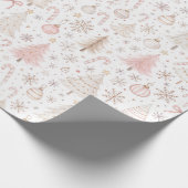 Papier cadeau de Noël rose (Coin)