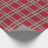 Papier cadeau de Noël Rouge Vacances Plaid (Coin)