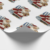Papier cadeau de Noël Santa (Coin)