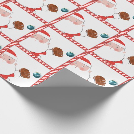 Papier cadeau de Noël Softball (Coin)
