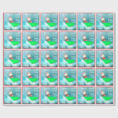 Papier cadeau de Noël Surfboard (Plat)