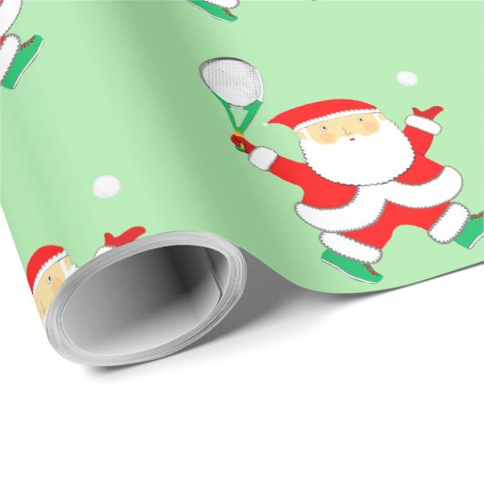 Papier cadeau de Noël Tennis (Coin rond)
