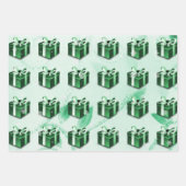Papier cadeau de Noël vert (Devant)