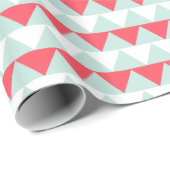 Papier Cadeau De Noël vert de vacances papier d'emballage en bon (Coin rond)