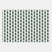 Papier cadeau de Noël vert moderne (Devant 3)