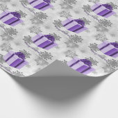 Papier cadeau de Noël violet (Coin)