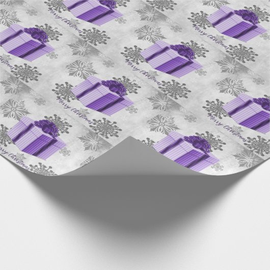 Papier cadeau de Noël violet (Coin)