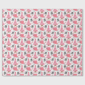 Papier Cadeau de Noël Yoga (Plat)