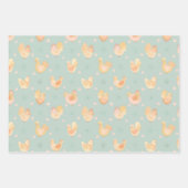 Papier cadeau de Pâques au poulet et à la carotte (Devant)