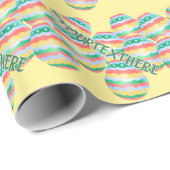 Papier cadeau de Pâques pour l'enlèvement des oeuf (Coin rond)