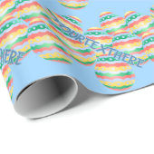 Papier cadeau de Pâques pour l'enlèvement des oeuf (Coin rond)