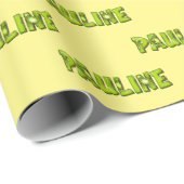 Papier cadeau de Pauline Kiwi Fruit (Coin rond)