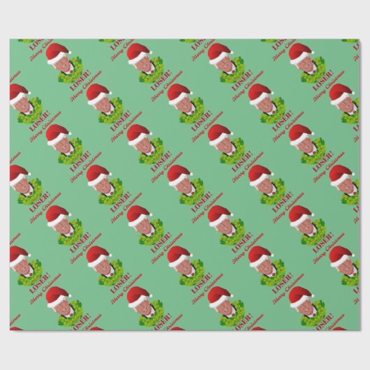 Papier Cadeau De "perdant Joyeux Noël " drôle d'atout (Plat)