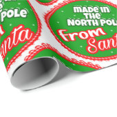 Papier Cadeau De Père Noël (Coin rond)