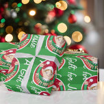 Papier Cadeau De Père Noël Christmas Red n Green Elf<br><div class="desc">De Père Noël Christmas Red n Green Elf Wrapper Paper</div>