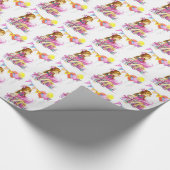 Papier cadeau de petite fille mignonne (Coin)