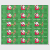 Papier Cadeau De Santa Claus Ajouter Enfants Nom Noël (Plat)