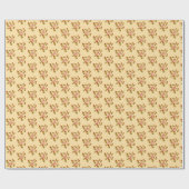 Papier cadeau de Thanksgiving Leaf Glow (Plat)