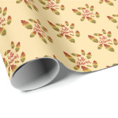 Papier cadeau de Thanksgiving Leaf Glow (Coin rond)