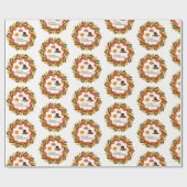Papier cadeau de Thanksgiving pour la célébration (Plat)