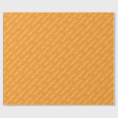 Papier cadeau de Thanksgiving reconnaissant (Plat)