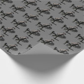 Papier cadeau de vacances Borzoi Deco Argent (Coin)