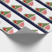 Papier cadeau de vacances de voile (Coin)