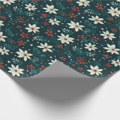 Papier cadeau de vacances Snowflake moderne (Coin)