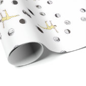 Papier cadeau de yoga (Coin rond)