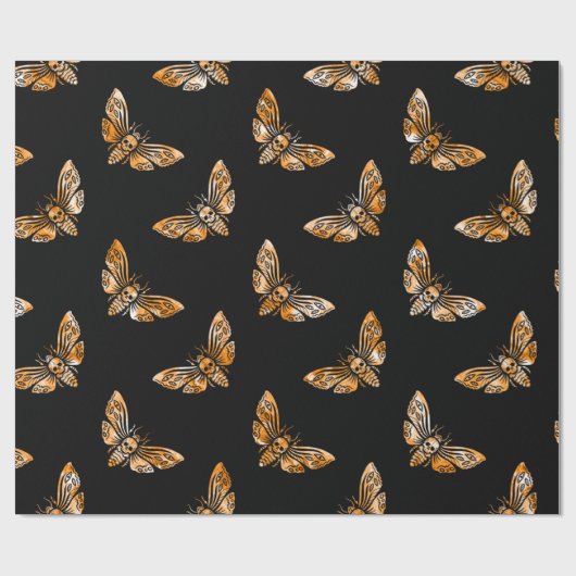 Papier Cadeau Death's Head Moth Pattern (Plat)