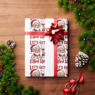 Papier Cadeau Débarrassons-Nous des Elfes Snarky Noël Vin Elfe H