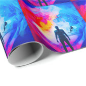 Papier Cadeau Debout dans les couleurs (Coin rond)