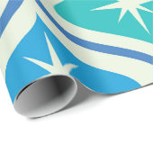 Papier Cadeau Début atomique du milieu du siècle sur l'oignon Tu (Coin rond)