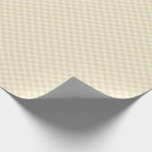 Papier Cadeau Début d'Automne Rétro Gingham | Blé Doré (Coin)