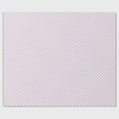 Papier Cadeau Début d'Automne Rétro Gingham | Lilas Chaud (Plat)