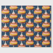 Papier Cadeau Décembre Anniversaire papier (Plat)