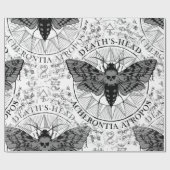 Papier Cadeau décès tête moth (Plat)
