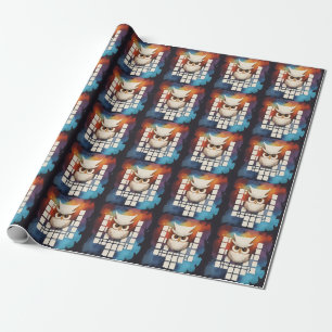 Papier Cadeau déchet hibou 3 sur 15
