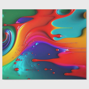 Papier Cadeau Déchets de peinture