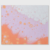 PAPIER CADEAU DÉCHETS D'EAU SUR SURFACE ROUGE (Plat)