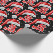 Papier Cadeau Deck Les Halls Collection Neige Papier Enveloppant (Coin)