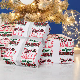 Papier Cadeau Deck Les Halls Pas Votre Famille
