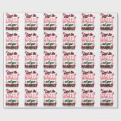 Papier Cadeau Deck Les Halls Pas Votre Famille (Plat)