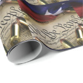 Papier Cadeau Déclaration d'indépendance (Coin rond)