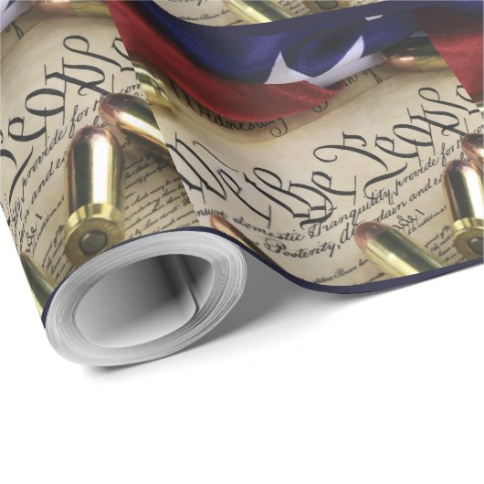 Papier Cadeau Déclaration d'indépendance (Coin rond)