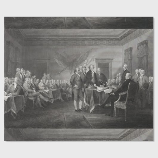 Papier Cadeau Déclaration d'indépendance (Plat)