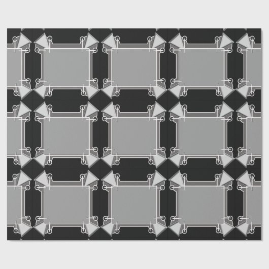 Papier Cadeau deco de triangles (Plat)