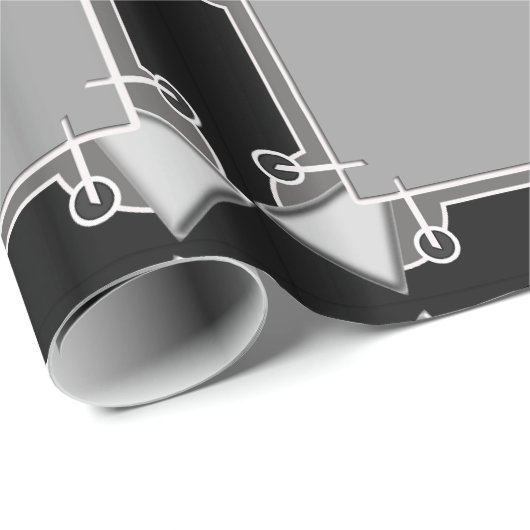 Papier Cadeau deco de triangles (Coin rond)