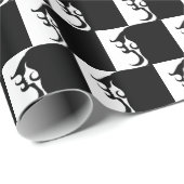 Papier Cadeau Deco mod woman (Coin rond)